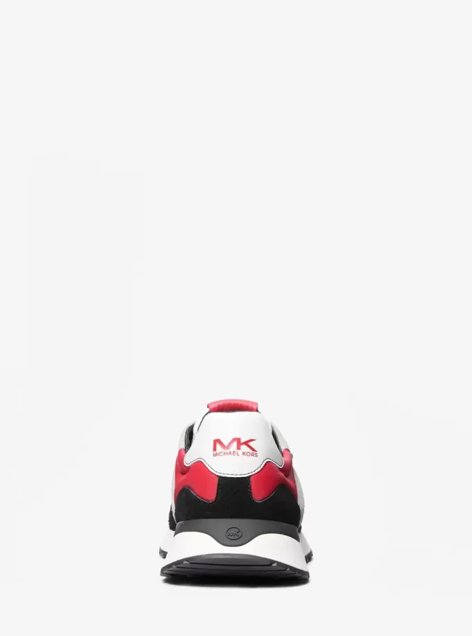 Zapatillas deportivas Dax de piel y ante con bloques de color