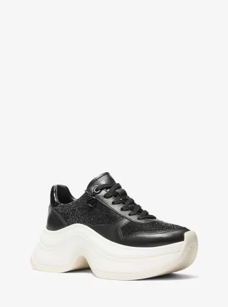 Zapatillas deportivas de piel adornadas Arla