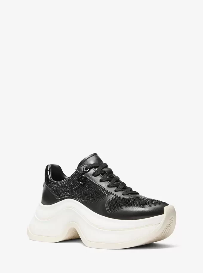 Zapatillas deportivas de piel adornadas Arla Zapatillas deportivas de piel adornadas Arla