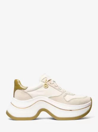 Zapatillas deportivas de piel y ante Arla