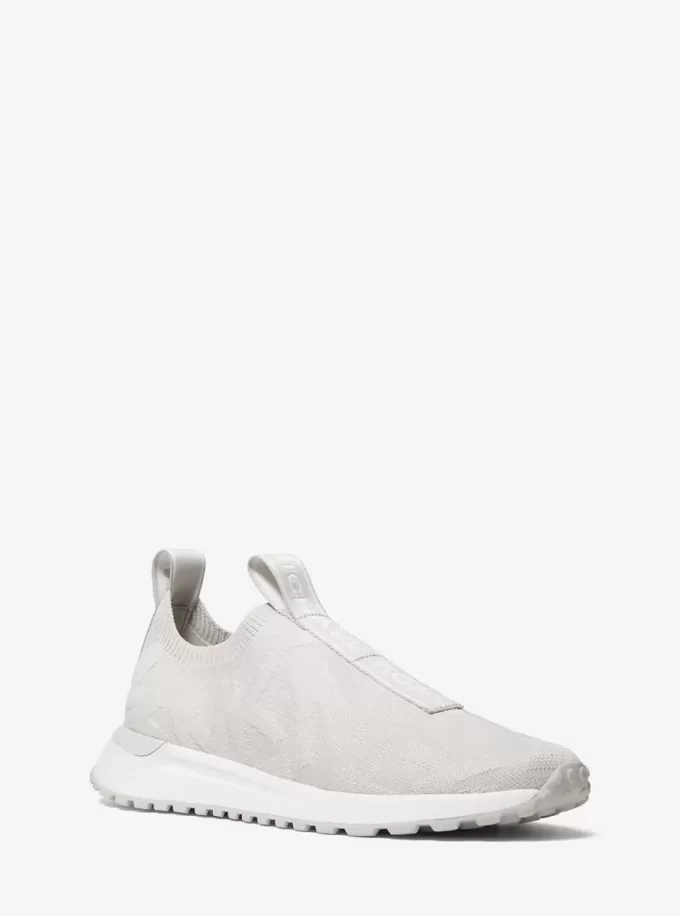 Zapatillas deportivas sin cordones de punto elástico con el logo de Bodie en relieve Zapatillas deportivas sin cordones de punto elástico con el logo de Bodie en relieve
