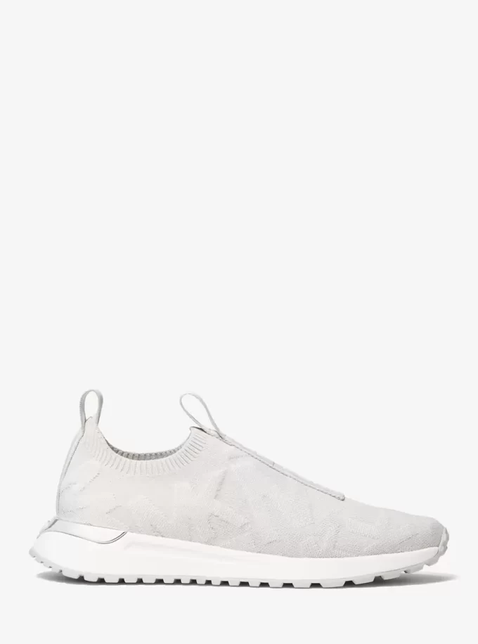 Zapatillas deportivas sin cordones de punto elástico con el logo de Bodie en relieve Zapatillas deportivas sin cordones de punto elástico con el logo de Bodie en relieve