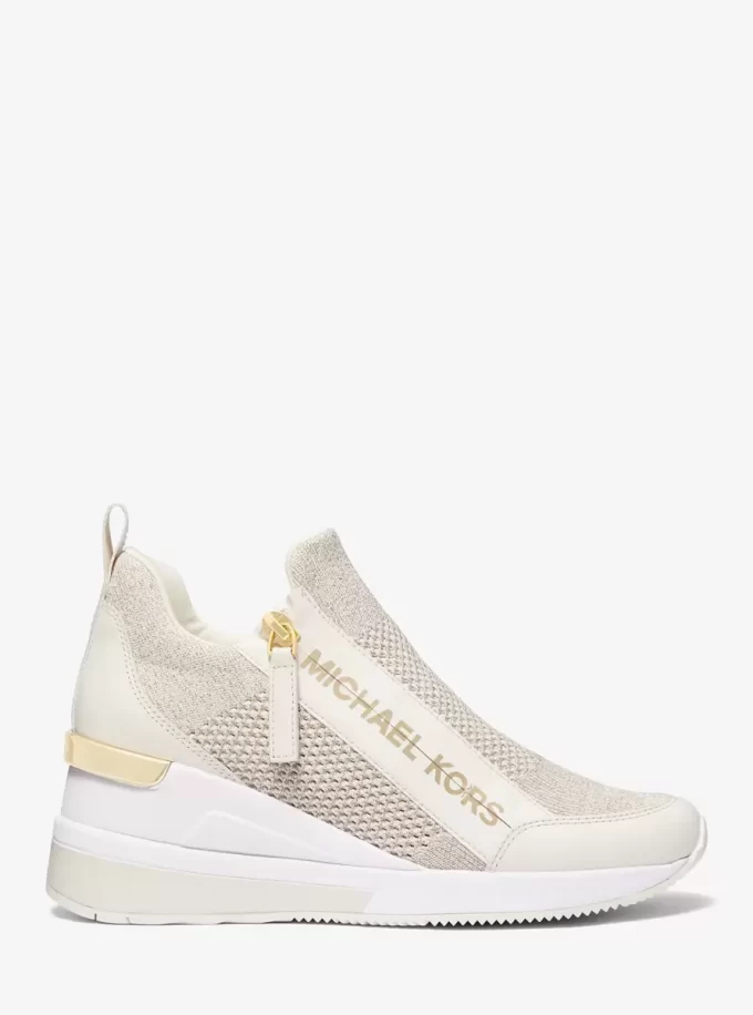 Zapatillas deportivas Willis de punto elástico metalizado Zapatillas deportivas Willis de punto elástico metalizado