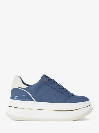 Zapatillas Hayes de plataforma de ante con relieve de cocodrilo