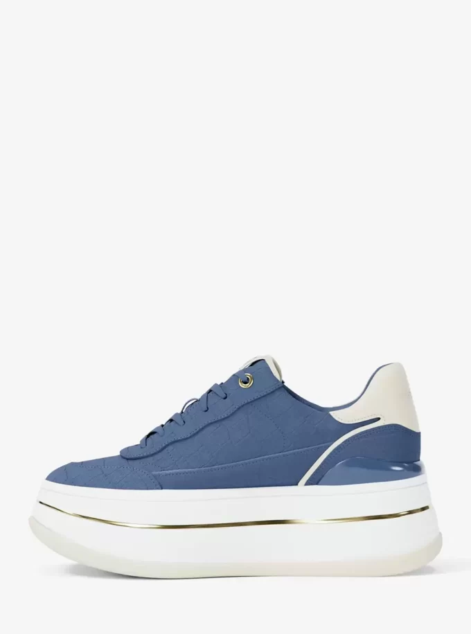Zapatillas Hayes de plataforma de ante con relieve de cocodrilo Zapatillas Hayes de plataforma de ante con relieve de cocodrilo