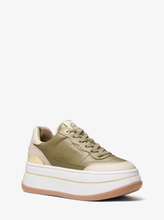 Zapatillas Hayes de plataforma de piel bicolor
