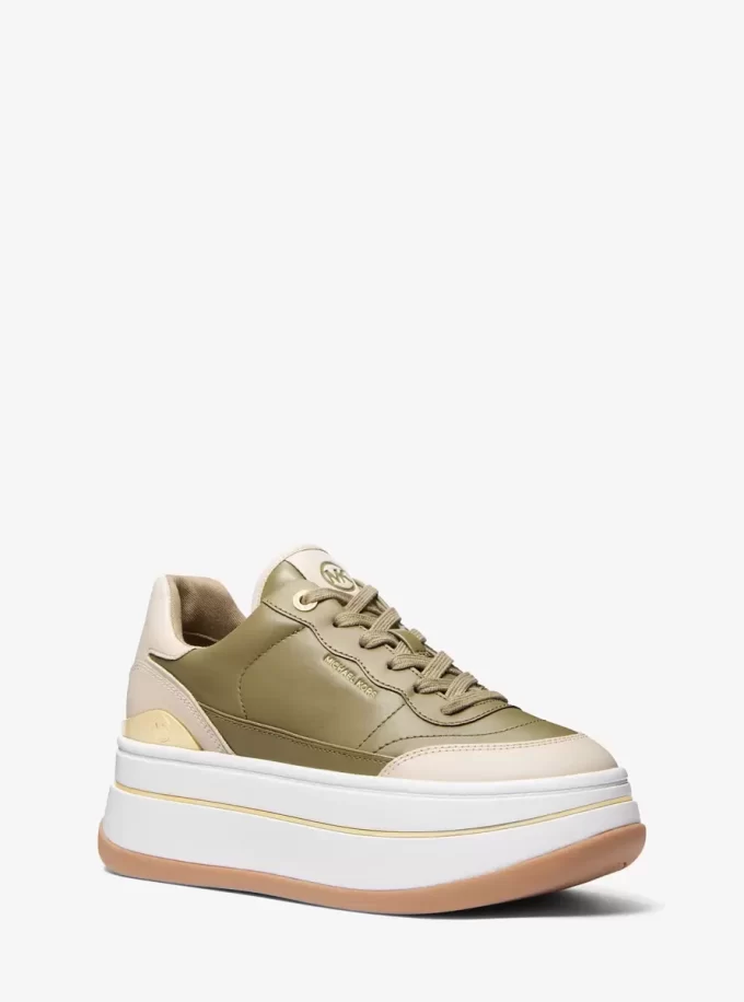 Zapatillas Hayes de plataforma de piel bicolor Zapatillas Hayes de plataforma de piel bicolor