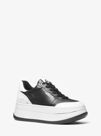Zapatillas Hayes de plataforma de piel bicolor
