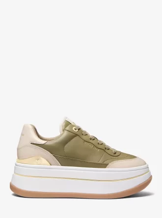 Zapatillas Hayes de plataforma de piel bicolor