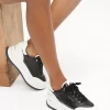 Zapatillas Hayes de plataforma de piel bicolor Zapatillas Hayes de plataforma de piel bicolor