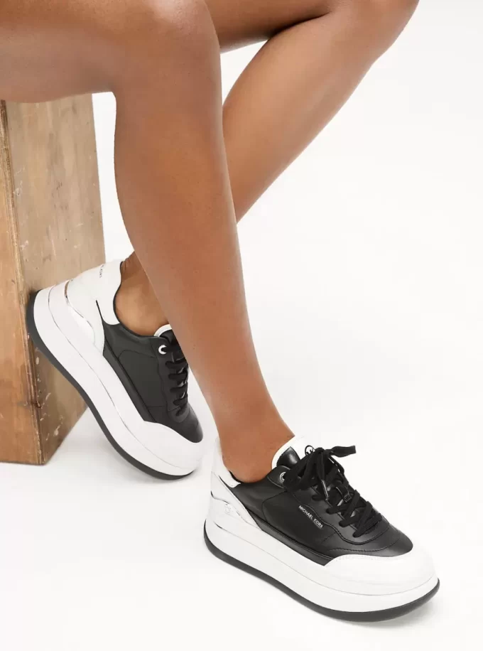 Zapatillas Hayes de plataforma de piel bicolor Zapatillas Hayes de plataforma de piel bicolor