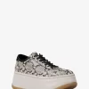 Zapatillas Hayes de plataforma de piel con relieve de serpiente Zapatillas Hayes de plataforma de piel con relieve de serpiente
