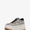 Zapatillas Hayes de plataforma de piel con relieve de serpiente Zapatillas Hayes de plataforma de piel con relieve de serpiente