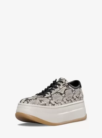Zapatillas Hayes de plataforma de piel con relieve de serpiente