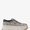Zapatillas Hayes de plataforma de piel con relieve de serpiente Zapatillas Hayes de plataforma de piel con relieve de serpiente