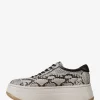 Zapatillas Hayes de plataforma de piel con relieve de serpiente Zapatillas Hayes de plataforma de piel con relieve de serpiente