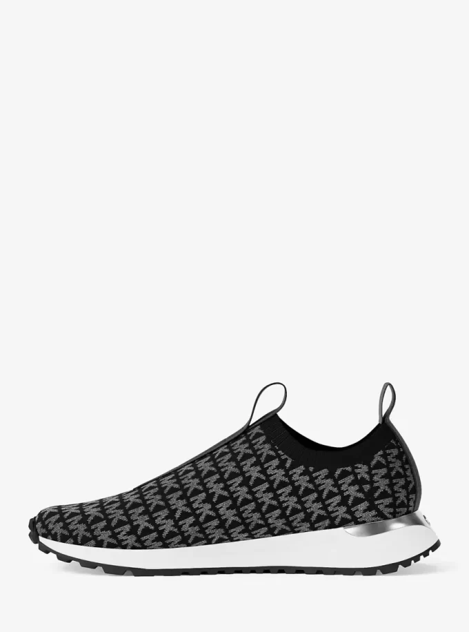Zapatillas sin cordones de punto con logotipo metálico de Bodie