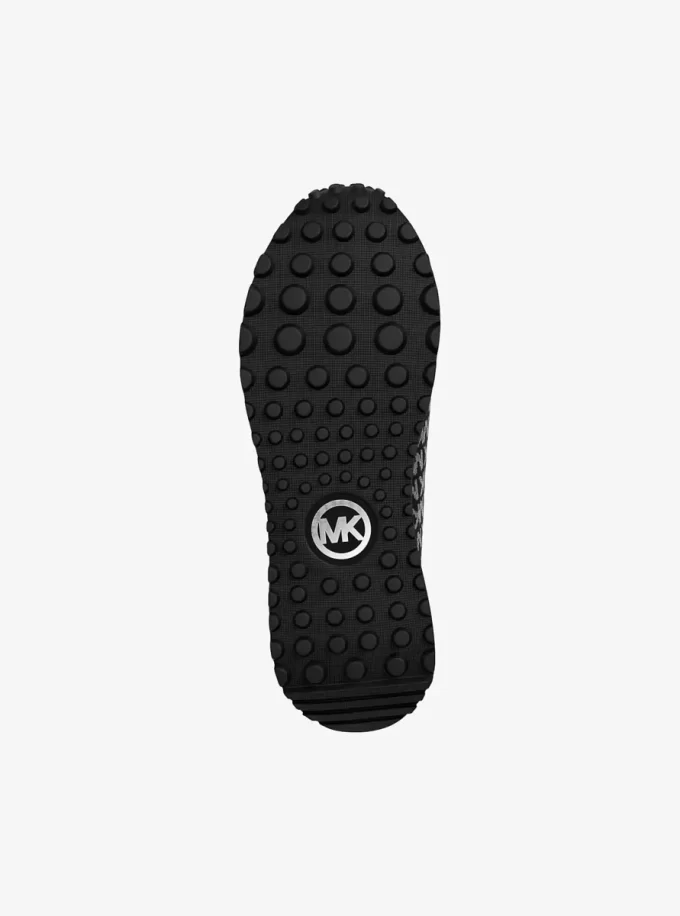 Zapatillas sin cordones de punto con logotipo metálico de Bodie