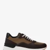 Zapatillas Trevor de cuero y sarga con cordón Zapatillas Trevor de cuero y sarga con cordón