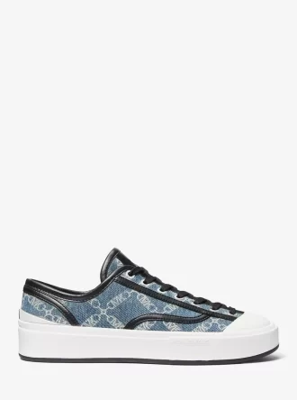 Zapatillas vaqueras con jacquard de diamantes Jude Empire