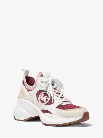 Zapatillas Zuma de cuero y punto con bloques de color