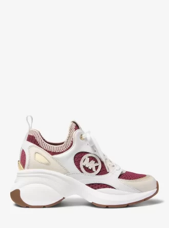 Zapatillas Zuma de cuero y punto con bloques de color