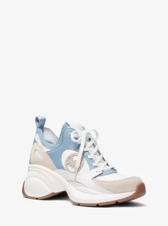 Zapatillas Zuma de piel y malla con bloques de color