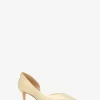 Zapato de tacón bajo Elyse de piel metalizada craquelada Zapato de tacón bajo Elyse de piel metalizada craquelada