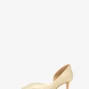 Zapato de tacón bajo Elyse de piel metalizada craquelada Zapato de tacón bajo Elyse de piel metalizada craquelada