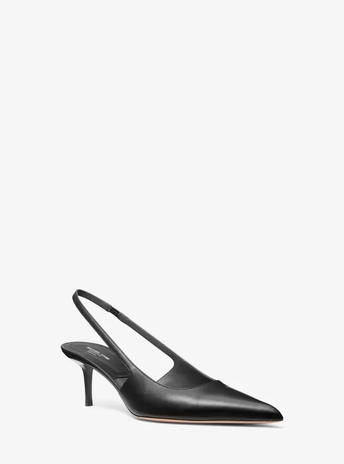 Zapato de tacón con tira en el talón Emma de piel Zapato de tacón con tira en el talón Emma de piel