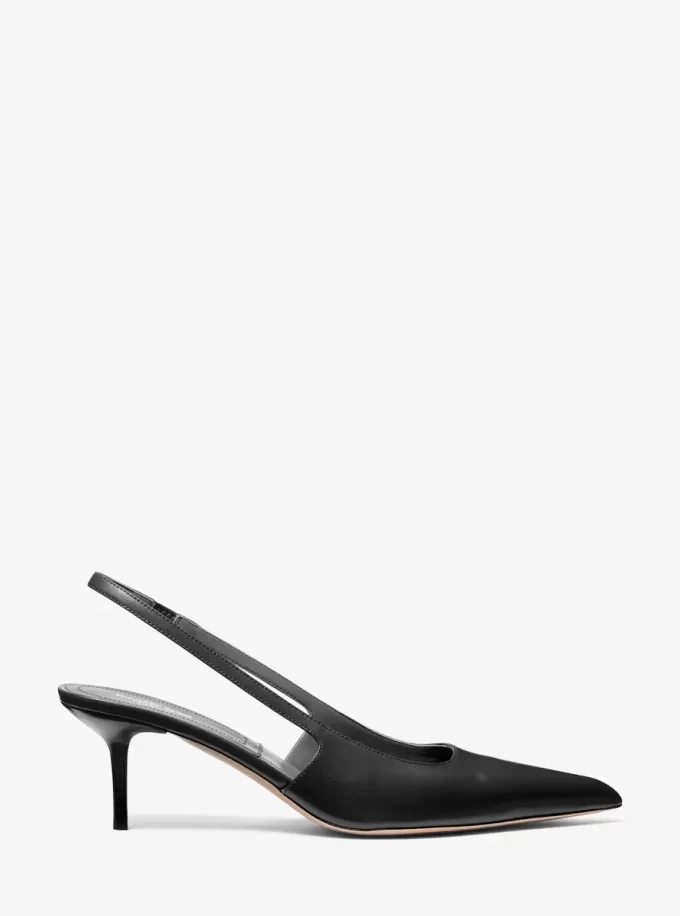 Zapato de tacón con tira en el talón Emma de piel Zapato de tacón con tira en el talón Emma de piel