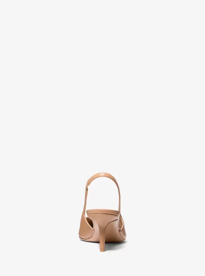 Zapato de tacón con tira en el talón Emma de piel