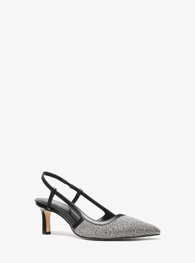 Zapato de tacón con tira trasera adornado Alora Zapato de tacón con tira trasera adornado Alora