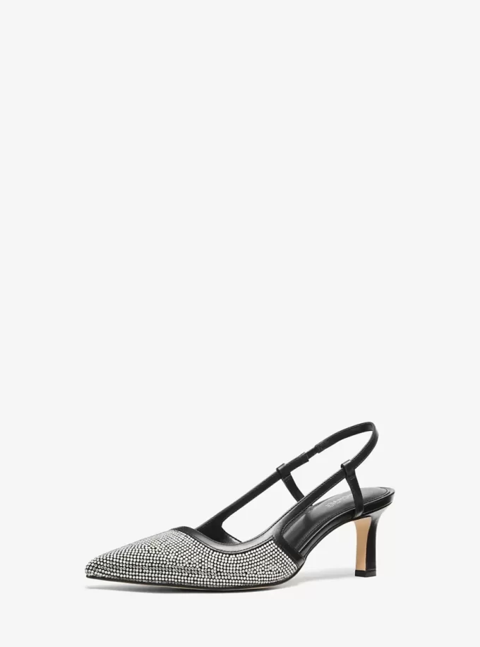 Zapato de tacón con tira trasera adornado Alora Zapato de tacón con tira trasera adornado Alora