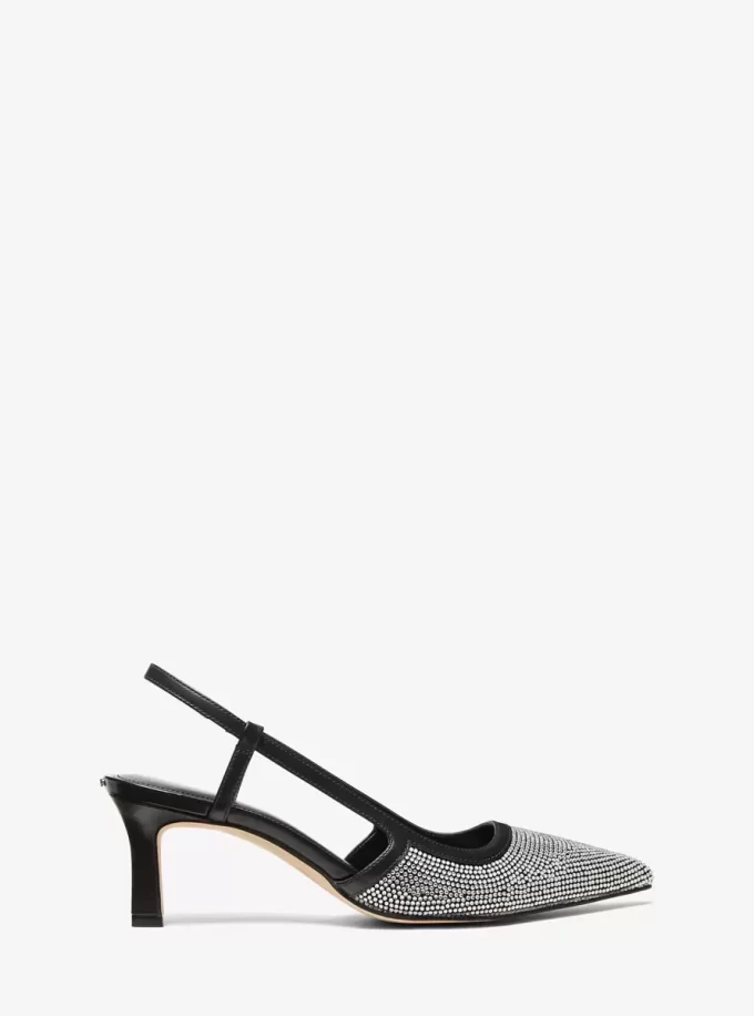 Zapato de tacón con tira trasera adornado Alora Zapato de tacón con tira trasera adornado Alora