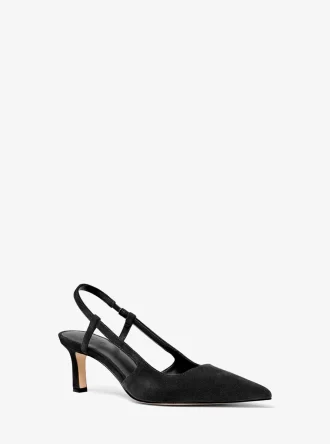 Zapato de tacón con tira trasera Alora de ante