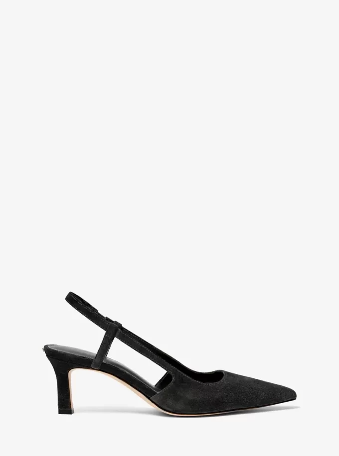 Zapato de tacón con tira trasera Alora de ante Zapato de tacón con tira trasera Alora de ante