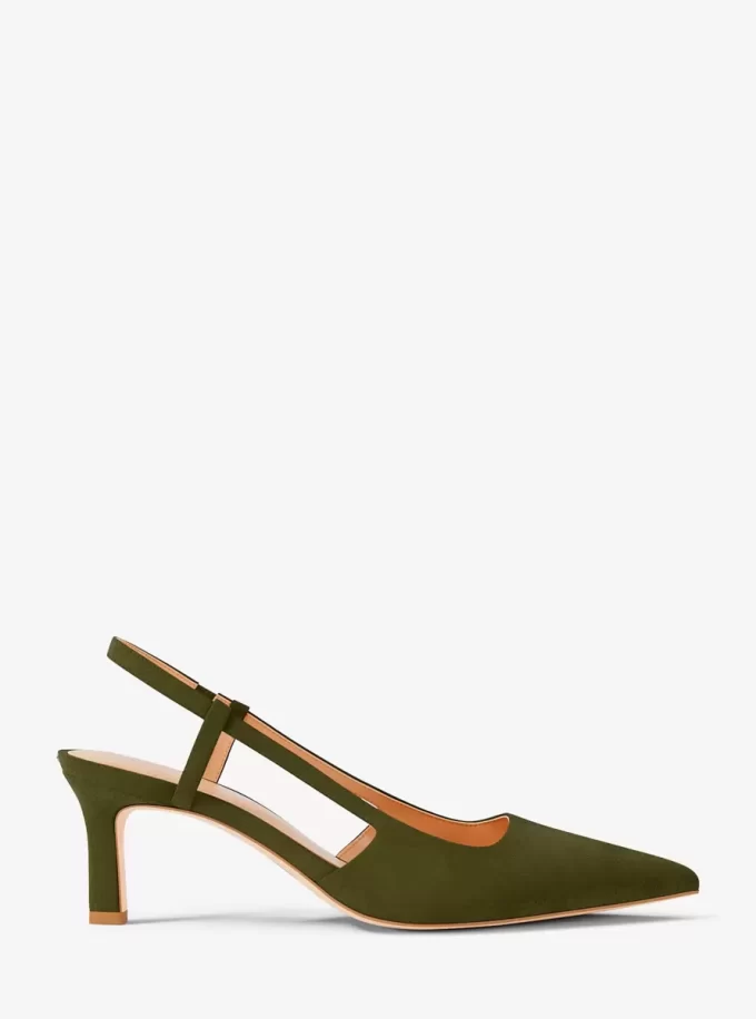 Zapato de tacón con tira trasera Alora de ante Zapato de tacón con tira trasera Alora de ante