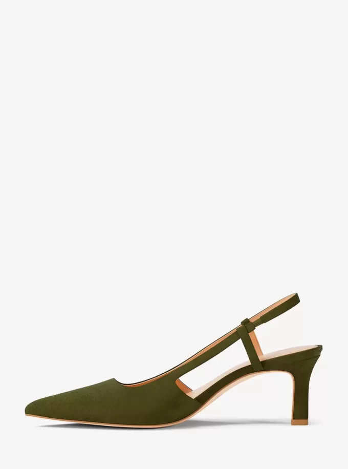 Zapato de tacón con tira trasera Alora de ante Zapato de tacón con tira trasera Alora de ante