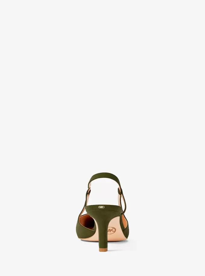 Zapato de tacón con tira trasera Alora de ante Zapato de tacón con tira trasera Alora de ante