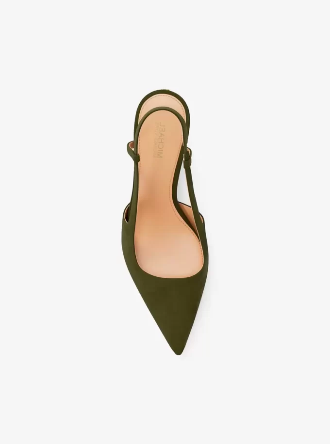 Zapato de tacón con tira trasera Alora de ante Zapato de tacón con tira trasera Alora de ante