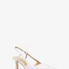 Zapato de tacón con tira trasera Alora de piel con relieve de serpiente Zapato de tacón con tira trasera Alora de piel con relieve de serpiente