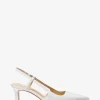 Zapato de tacón con tira trasera Alora de piel con relieve de serpiente Zapato de tacón con tira trasera Alora de piel con relieve de serpiente