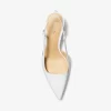 Zapato de tacón con tira trasera Alora de piel con relieve de serpiente Zapato de tacón con tira trasera Alora de piel con relieve de serpiente
