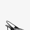 Zapato de tacón con tira trasera Emma de piel con relieve de cocodrilo Zapato de tacón con tira trasera Emma de piel con relieve de cocodrilo