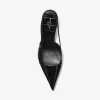 Zapato de tacón con tira trasera Emma de piel con relieve de cocodrilo Zapato de tacón con tira trasera Emma de piel con relieve de cocodrilo