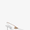 Zapato de tacón con tira trasera Emma de piel metalizada Zapato de tacón con tira trasera Emma de piel metalizada