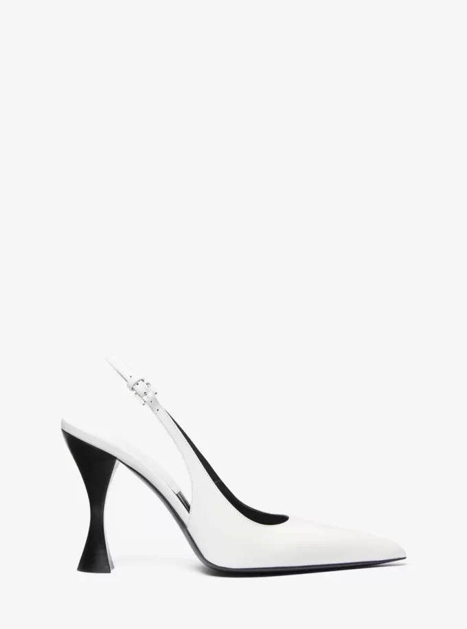 Zapato de tacón con tira trasera Isabella de piel Zapato de tacón con tira trasera Isabella de piel