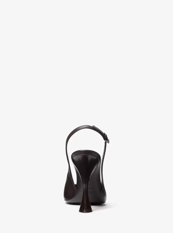 Zapato de tacón con tira trasera Isabella de piel Zapato de tacón con tira trasera Isabella de piel