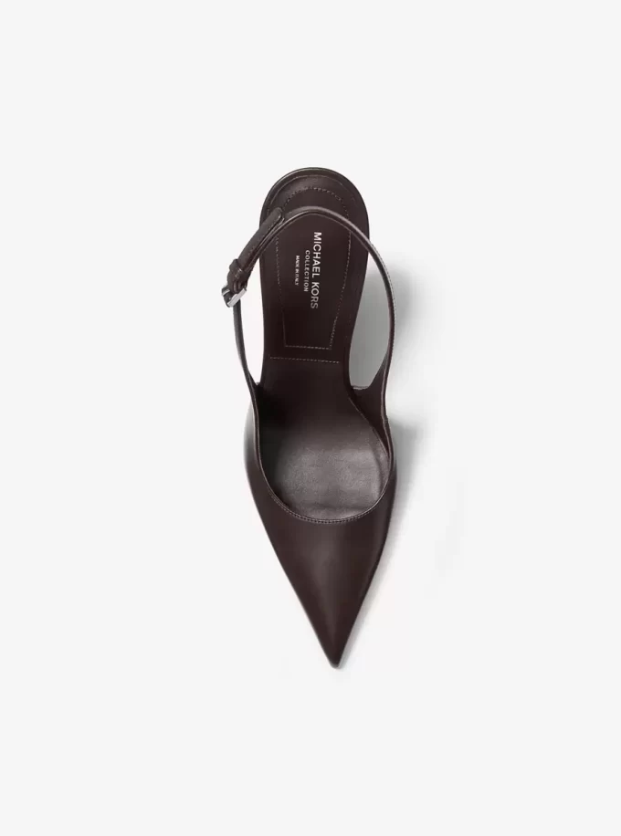 Zapato de tacón con tira trasera Isabella de piel Zapato de tacón con tira trasera Isabella de piel